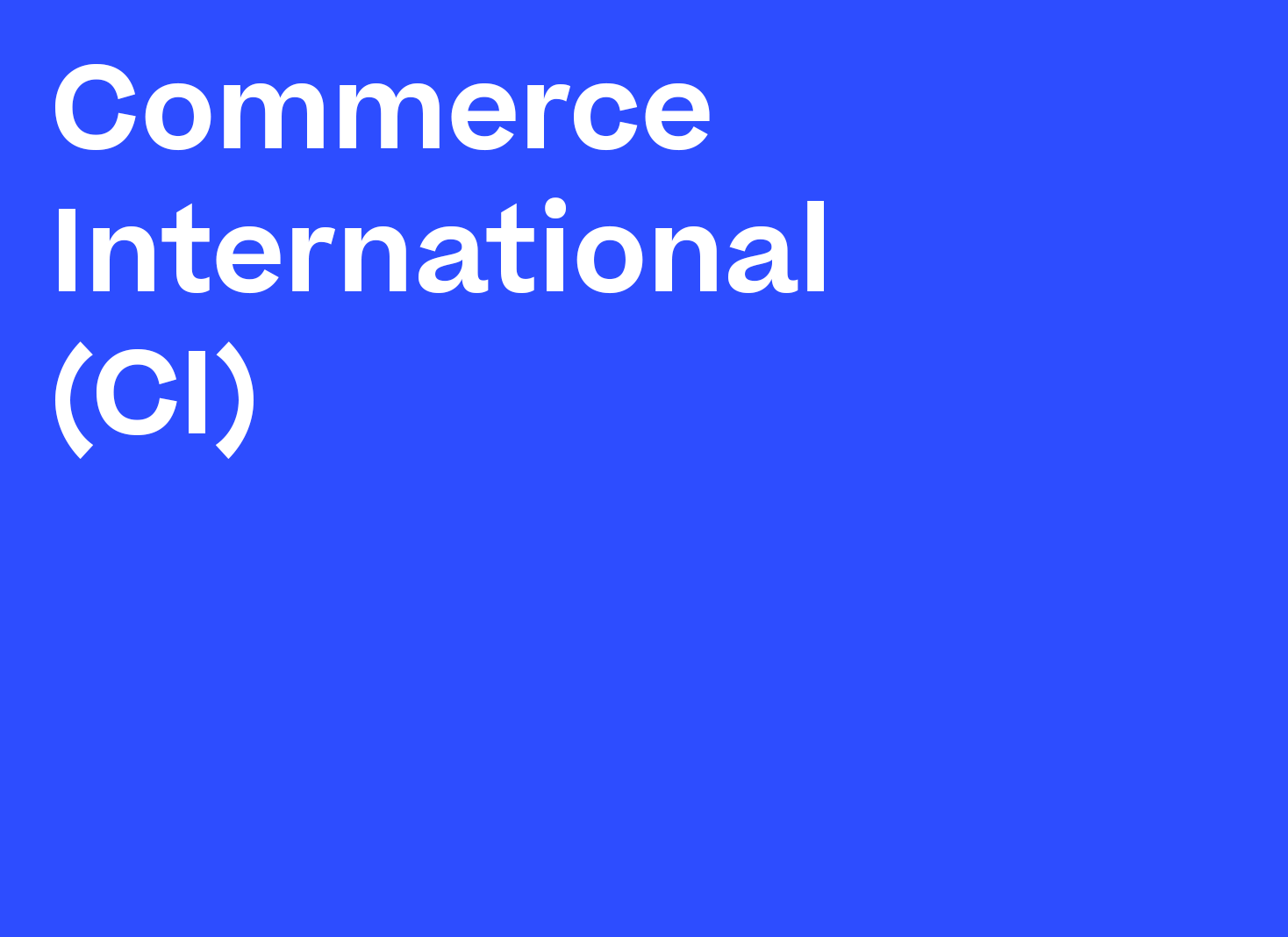 commerce international master LEA