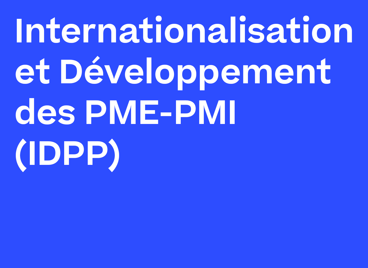 master lea internationalisation et dev des pme pmi